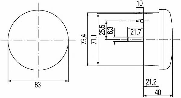 2SD959010401 Hella Ліхтар задній