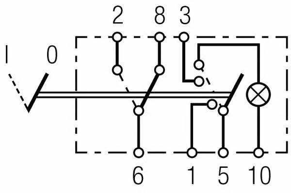 6HH004570451 Hella Кнопка аварийной сигнализации