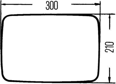8SB002991182 Hella Зеркало наружное заднего вида