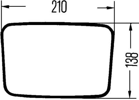 Зеркало наружное заднего вида Hella 8SB 003 609-061