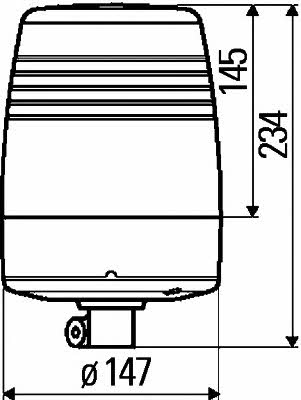 Маячок проблесковый Hella 2RL 008 967-001