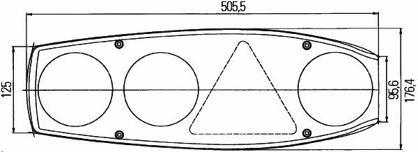 Фонарь задний Hella 2VA 341 419-061