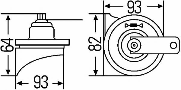 Сигнал звуковий Hella 3FH 007 728-831