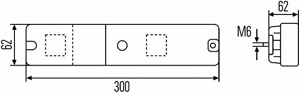 Фонарь задний Hella 2VA 997 113-001