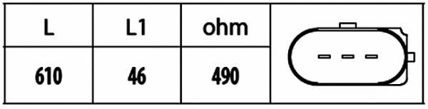 6PU009146541 Hella Датчик положения коленчатого вала