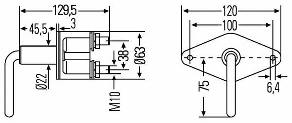 6EK008458011 Hella Выключатель аккумуляторной батареи, аккумуляторная батарея