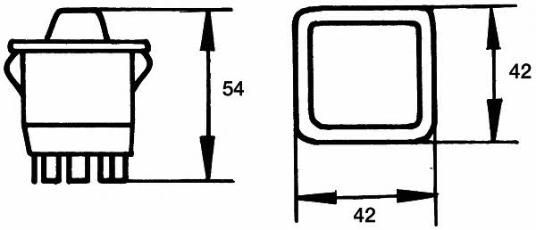 6GM500212012 Hella Кнопка регулировки зеркал
