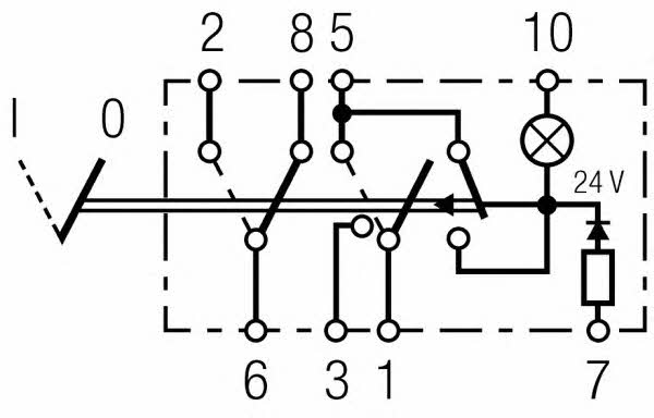 6HH007832297 Hella Кнопка аварийной сигнализации