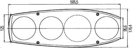 2VP341419121 Hella Фонарь задний