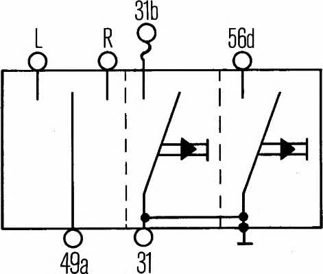 6BA001539027 Hella Переключатель подрулевой