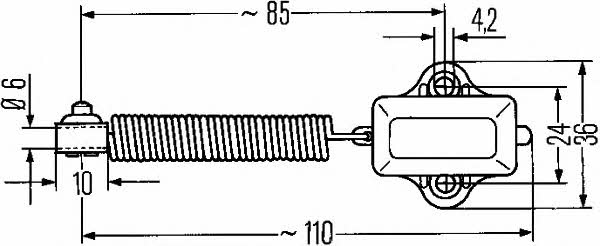 Перемикач, стоп-сигнал Hella 6DD 001 551-011