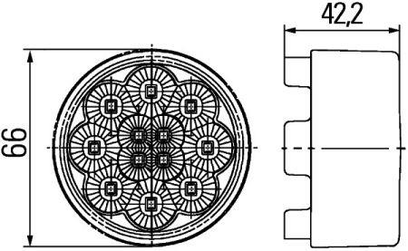 2SB009001401 Hella Фонарь задний правый