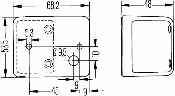 Фонарь габаритный Hella 2PF 006 679-017