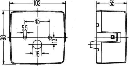 2SE004623001 Hella Фонарь задний