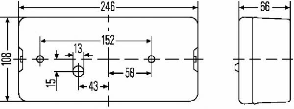 Фонарь задний Hella 2SE 007 547-011