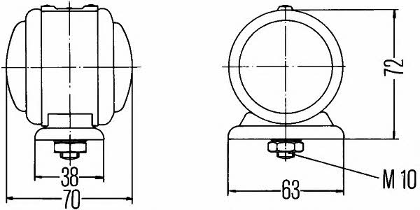 Фонарь габаритный Hella 2TJ 001 633-211