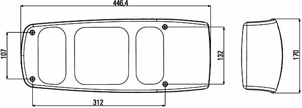 2VA007502111 Hella Фонарь задний
