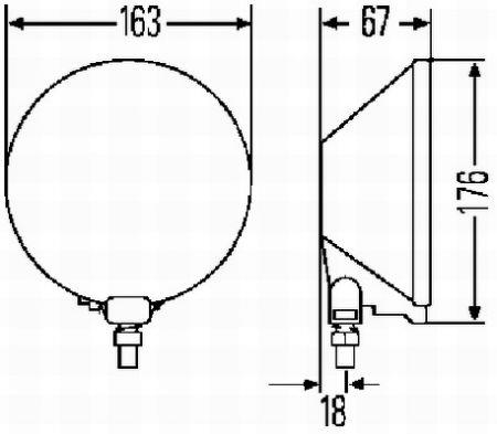 1F4005750871 Hella Фары дальнего света, комплект