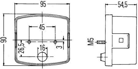 Фонарь указателя поворота Hella 2BE 002 776-251