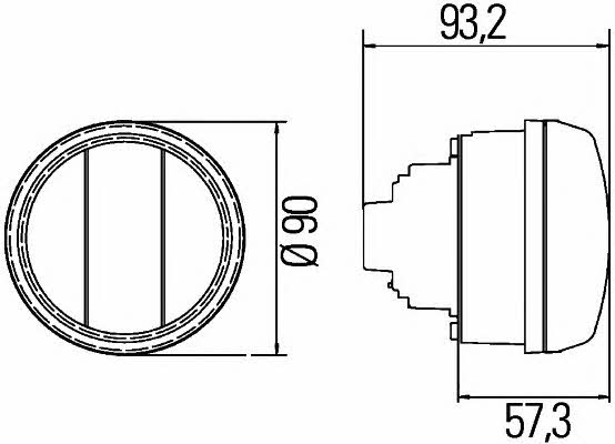 Фонарь указателя поворота Hella 2BE 010 102-101