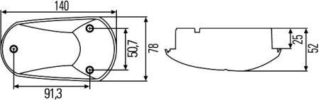 Повторитель поворота Hella 2BM 008 355-001
