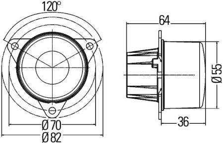 Ліхтар задній Hella 2DA 011 172-461