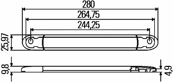 Стоп-сигнал додатковий Hella 2DA 343 106-037