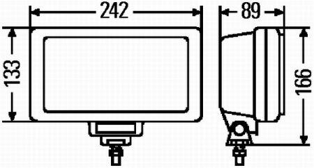 1FE006300001 Hella Фара дальнего света правая