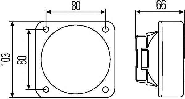 Фара дополнительного света Hella 1GA 996 020-001