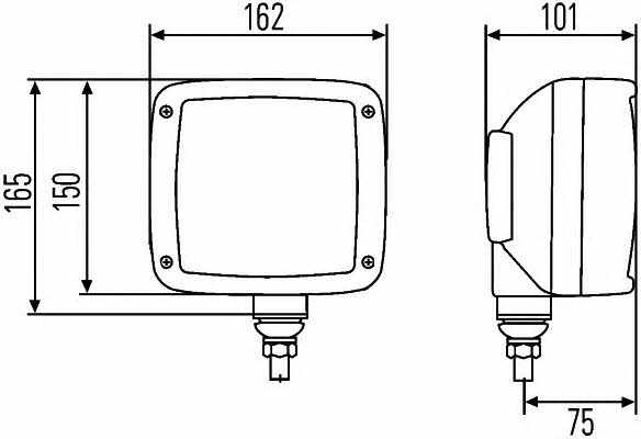 Фара дополнительного света Hella 1GA 996 140-021