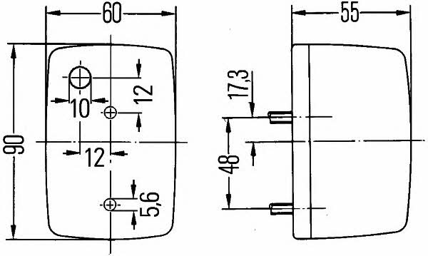 Фонарь указателя поворота Hella 2BA 002 652-111