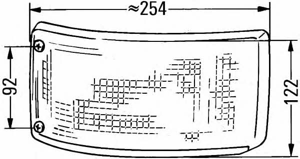 Фонарь указателя поворота Hella 2BA 004 119-017