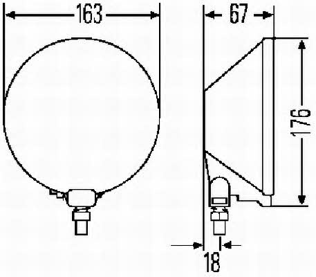 Фары противотуманные, комплект Hella 1N4 005 750-801