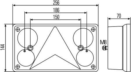 Hella 2VP 340 400-157 Ліхтар задній 2VP340400157: Приваблива ціна - Купити в Україні на EXIST.UA! 2VP340400157 Hella Ліхтар задній