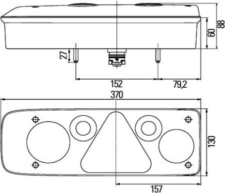 Фонарь задний Hella 2VP 340 942-011