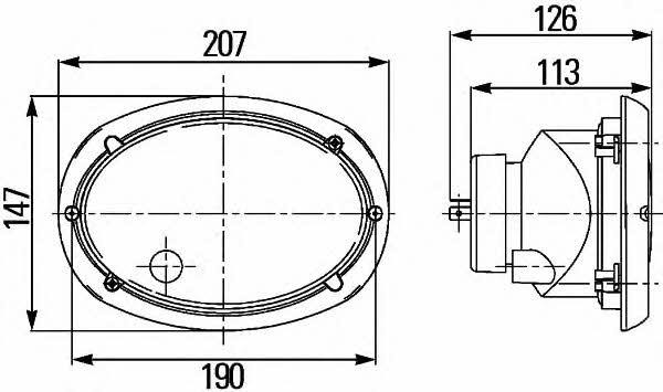 Фара основная левая Hella 1AB 996 157-081