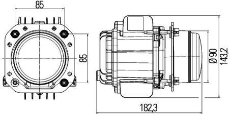 Фара основна ліва Hella 1AL 010 820-021