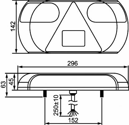 2VP357016021 Hella Ліхтар задній