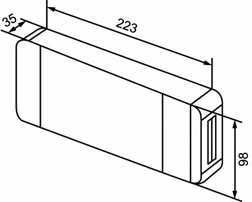 2VA357020011 Hella Фонарь задний