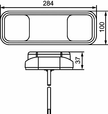 2VP357018001 Hella Фонарь задний