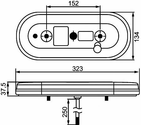 2VP357017021 Hella Фонарь задний