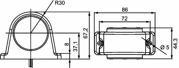 2XS357003001 Hella Фонарь габаритный