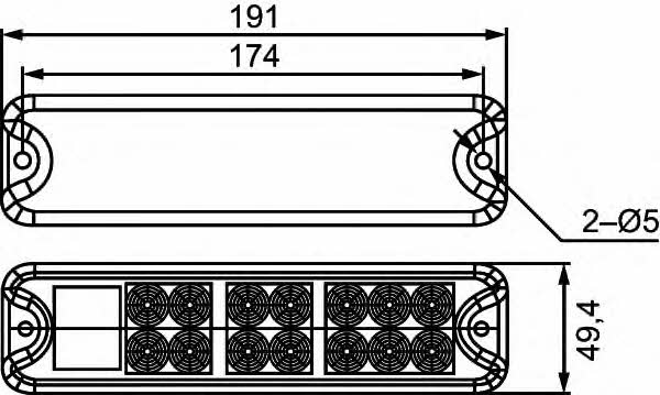 2VP357021011 Hella Ліхтар задній
