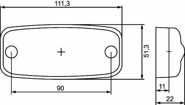 2PG357008031 Hella Ліхтар габаритний