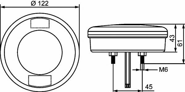 2NR357027051 Hella Ліхтар задній