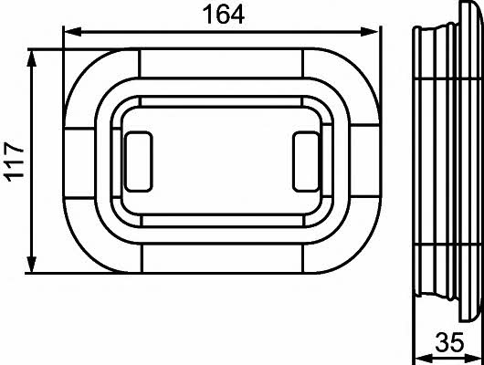 2BA357025011 Hella Фонарь указателя поворота