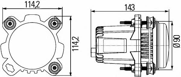 1BL012488001 Hella Фара основная