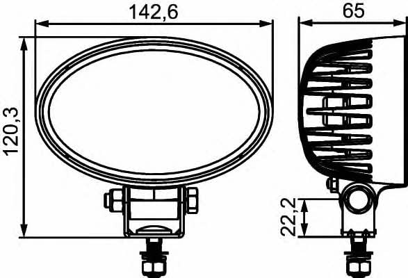 1GA357001001 Hella Фара дополнительного света