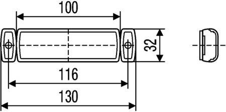 Габаритные огни Рено: 2PG008645967 Hella Фонарь габаритный