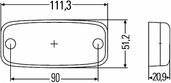 Габаритные огни Рено: 2PG345600401 Hella Фонарь габаритный